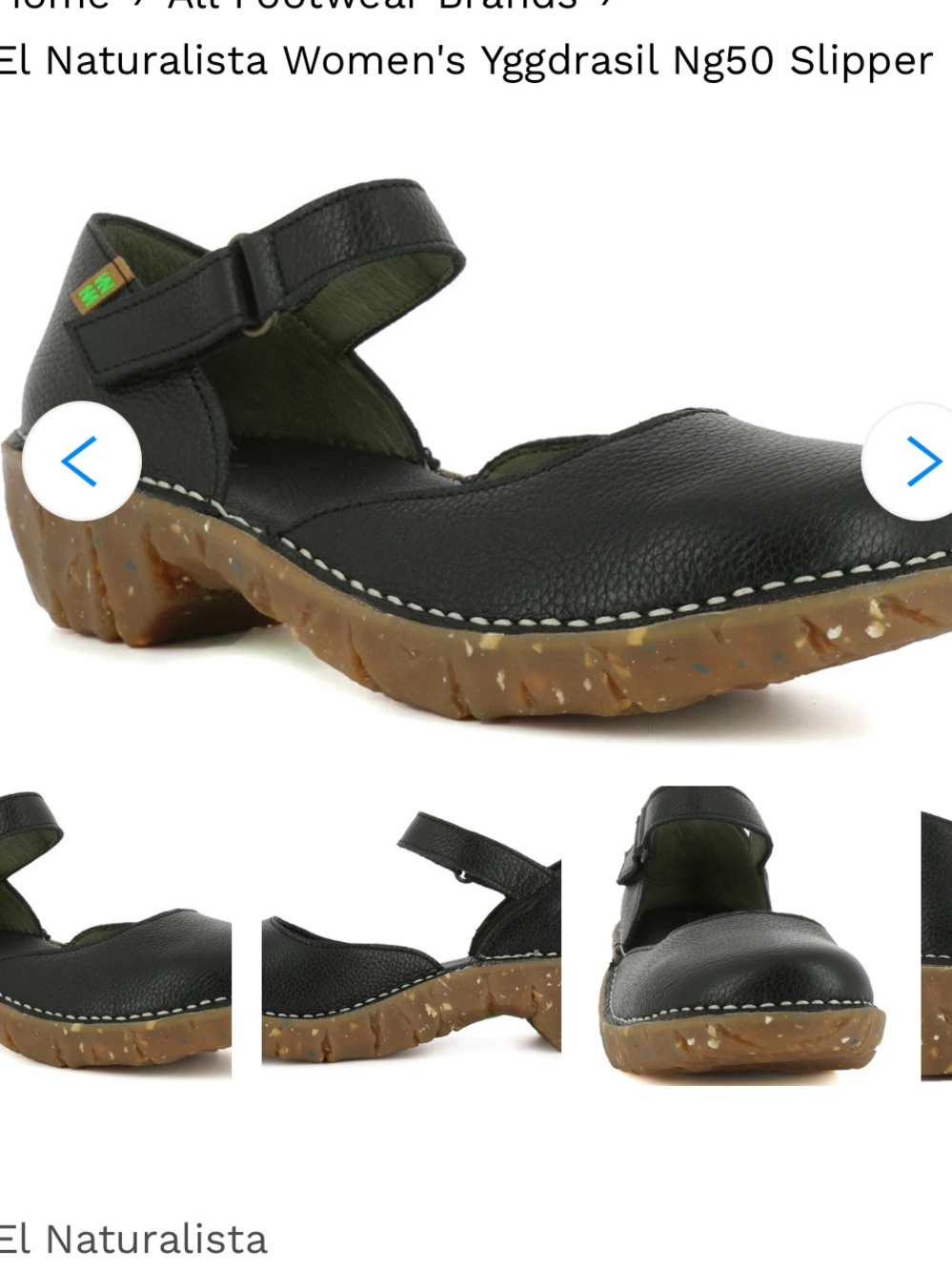 El Naturalista Woman's Leather Yggdrasil NG 50 Sandals/Mules/Clogs Sz 10